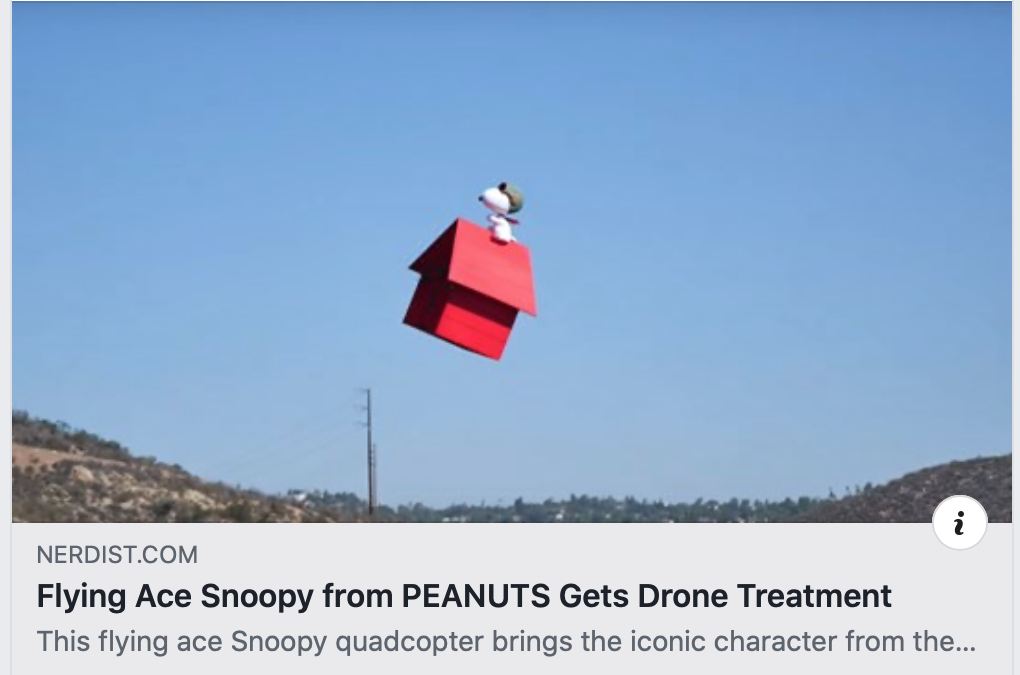 Flying Ace Snoopy Drone