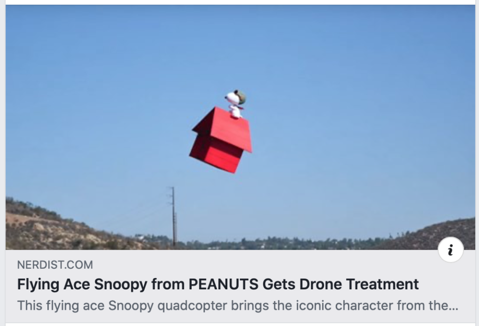 Flying Ace Snoopy Drone