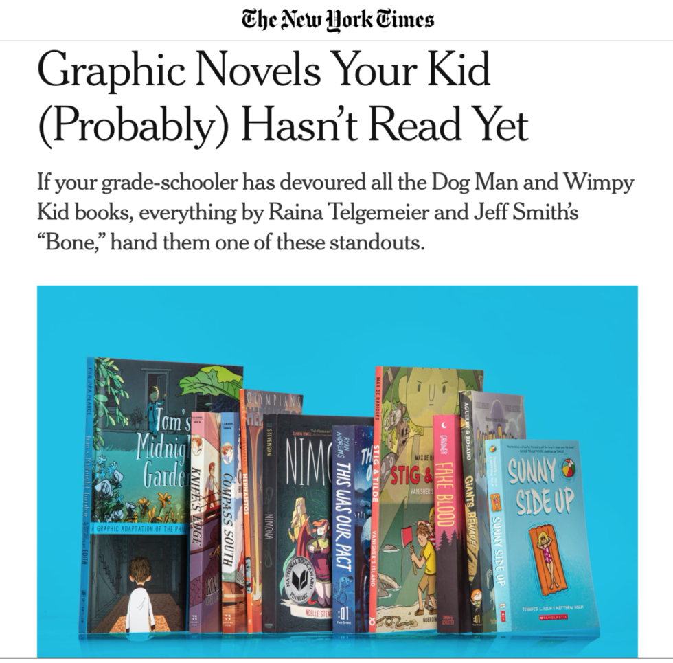 New York Times: Graphic Novels Your Kid Probably Hasn’t Read Yet
