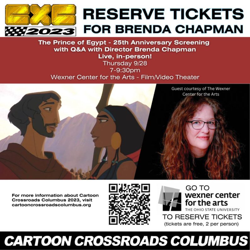 CXC: Tonight at Mershon Auditorium: Brenda Chapman