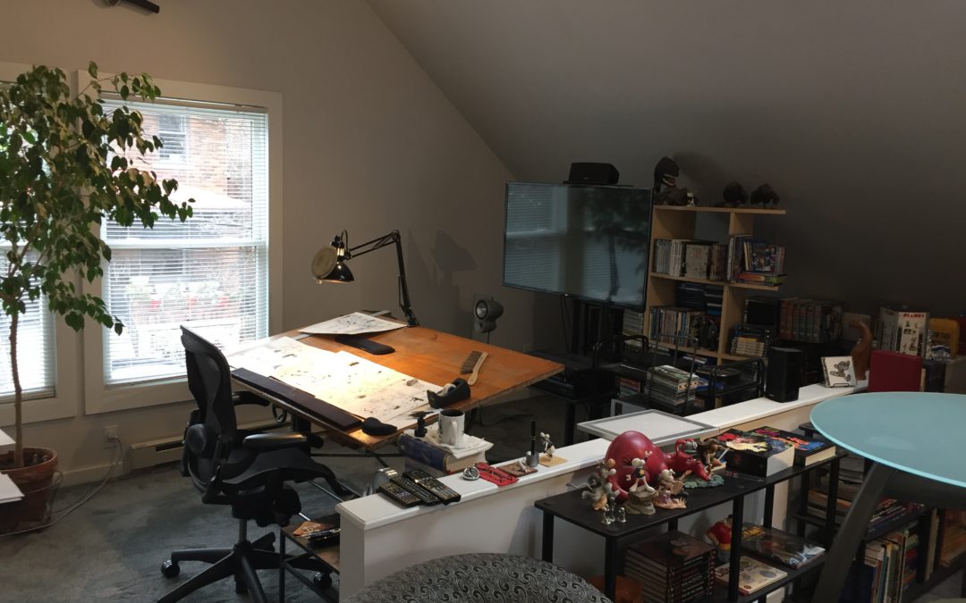 Cartoon Books Home Offices – Jeff’s Studio