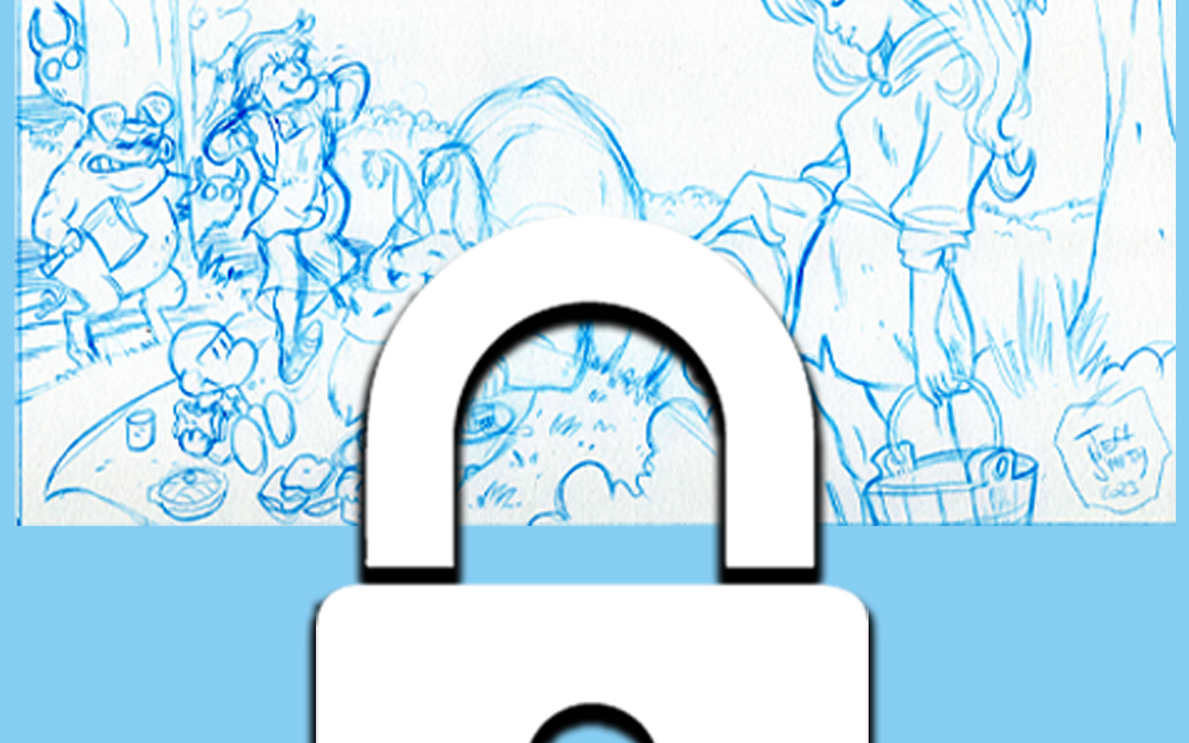 Blue Pencils of Exclusive Retailer Cover Print!