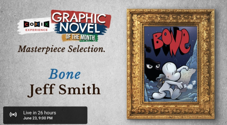 Watch Live: Masterpiece Selection – Comix Experience Interviews Jeff Smith!