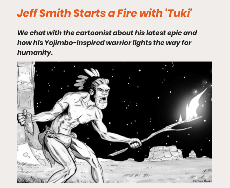 Jeff Smith Starts a Fire with TUKI