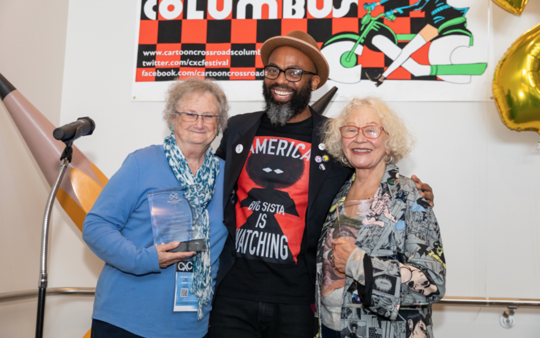 Trina Robbins and Lee Marrs Winners of the 2022 CXC Transformative Work Award