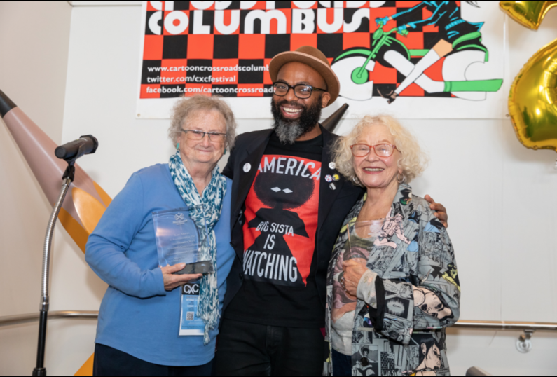Trina Robbins and Lee Marrs Winners of the 2022 CXC Transformative Work Award