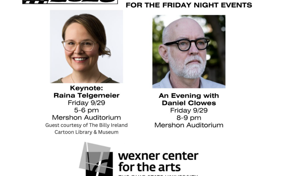 CXC 2023! Tickets Available Today for Raina Telgemeier and Dan Clowes Appearances!