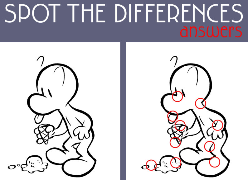 Spot the Differences – Fone Bone Style! (Answers)