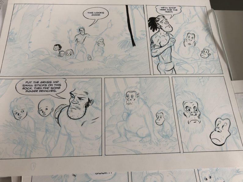 TUKI Fight for Fire – Tight Pencils/Beginning Inks
