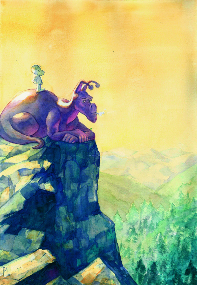 Fan Art Watercolor