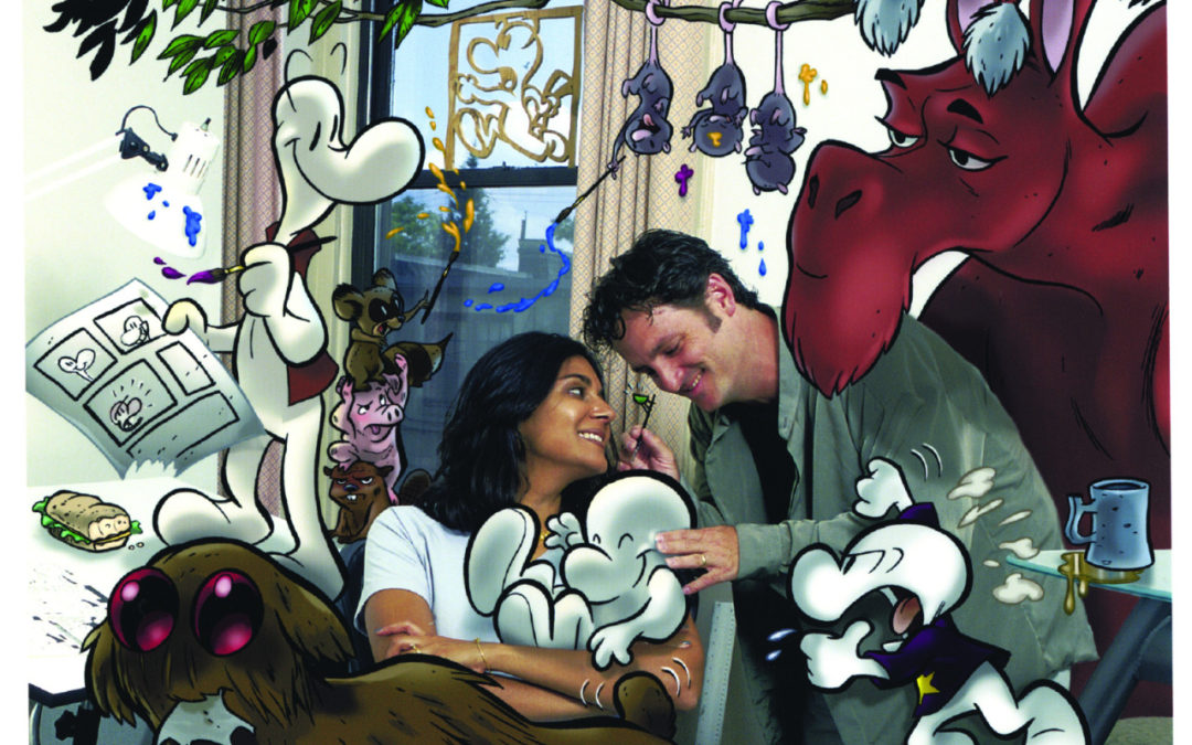 Happy Birthday Vijaya! With love from Cartoon Books, Fone, Phoney and Smiley!