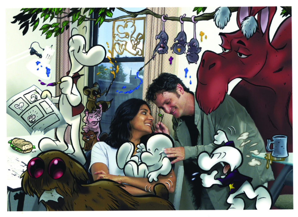 Happy Birthday Vijaya! With love from Cartoon Books, Fone, Phoney and Smiley!